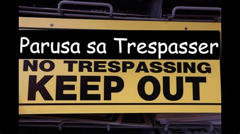 Trespassing Laws Philippines .